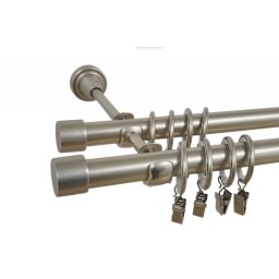 Galerie dubla capacel 19/19 mm crom mat