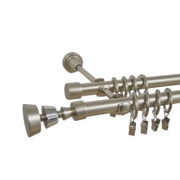 Galerie dubla afina 19/19 mm crom mat
