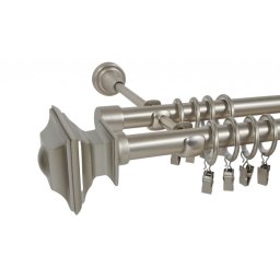 Galerie dubla verdi 19/19 mm crom mat