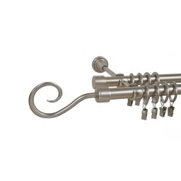 Galerie dubla hak 19/19 mm crom mat