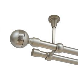Galerie dubla james fara inele prindere tavan 19/19 mm crom mat
