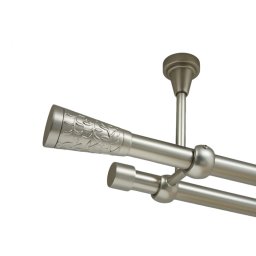 Galerie dubla sevilla fara inele prindere tavan 19/19 mm crom mat