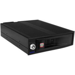 HDD Rack Suport mobil IcyBox 5,25' pentru HDD 3,5'' SATA, ventilator, negru