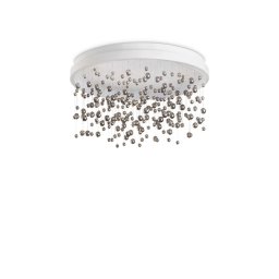 Plafoniera Armony 315805, D:60 cm, metal alb, sticlă cromată