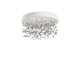 Plafoniera Armony 328492 , D:50 cm, metal alb, sticlă cromată