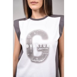 TRICOU CU PERNITE LA UMAR GIOIA TALIE UNICA Gri