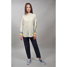 CAMASA OXFORD IN DUNGI COLORATE CELESTEZZO Galben M-L