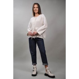 CAMASA CU SNUR IN TALIE SI BUZUNARE APLICATE VELOSO Bej Deschis TALIE UNICA