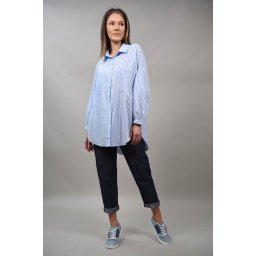 CAMASA OXFORD IN DUNGI BALOCCO TALIE UNICA Albastru