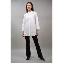 CAMASA OXFORD DIN BUMBAC SONIA Alb S-M