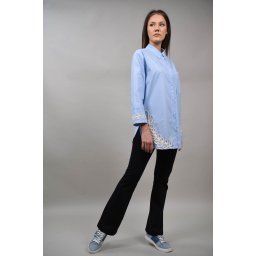 CAMASA OXFORD DIN BUMBAC SONIA Baby Blue M-L