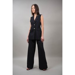 PANTALONI COSTUM CU DUNGI NEGRE VENEZIA M Negru