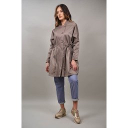 JACHETA TIP TRENCH VELLUTARA Bej TALIE UNICA