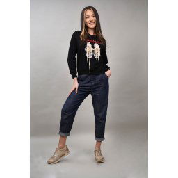 HANORAC SPORT TENISI CU SIRET SARDO Negru L-XL