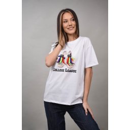 TRICOU CU IMPRIMEU TENISI NEBULARE Alb L-XL
