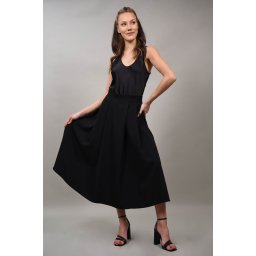 FUSTA CU PENSE IN TALIE FIUGGI S Negru