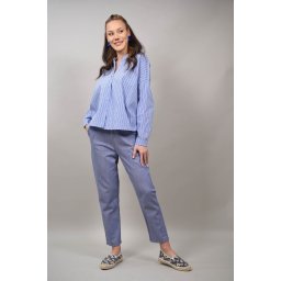 PANTALONI CARROT DENIM CU PENSE RIMINI M Denim Deschis