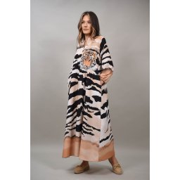ROCHIE LUNGA CU BUZUNARE ANIMAL PRINT BALLAO TALIE UNICA Animal Print