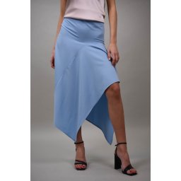 FUSTA LUNGA ASIMETRICA CHIARA L Baby Blue