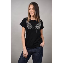 TRICOU APLICATII CASTI BREEZE Negru S-M