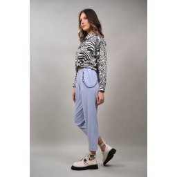 PANTALONI IN STIL BARBATESC AETHER TALIE UNICA Baby Blue