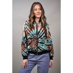 GEACA AVIATOR CU IMPRIMEU TIE DYE MULTICOLORA ERNICA S-M Turcoaz