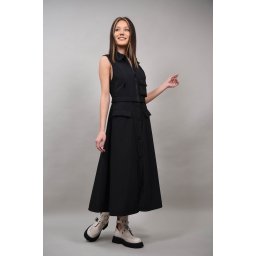 ROCHIE TIP SARAFAN CU CAPSE DUO PATTADA L Negru