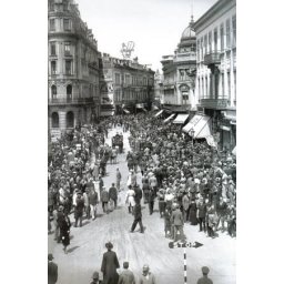 Bucuresti, 1930, Calea Victoriei duminica, poster 595 x 420 mm