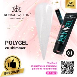 Polygel cu strălucire Global Fashion 30 g 01