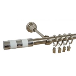 Galerie simpla CILINDRU ALB /19 - inox