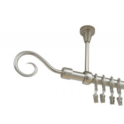 Galerie simpla prindere tavan hak 19 mm crom mat