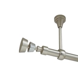 Galerie simpla prindere tavan fara inele afina 19 mm crom mat
