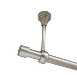 Galerie simpla prindere tavan fara inele capacel 19 mm crom mat