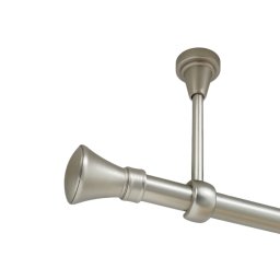 Galerie simpla prindere tavan fara inele prince 19 mm crom mat
