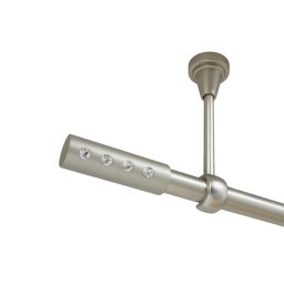 Galerie simpla prindere tavan fara inele allure 19 mm crom mat