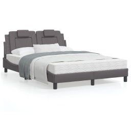 Cadru de pat cu tablie, gri, 120x200 cm, piele ecologica GartenMobel Dekor