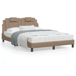 Cadru de pat cu tablie, cappuccino, 120x200 cm, piele ecologica GartenMobel Dekor