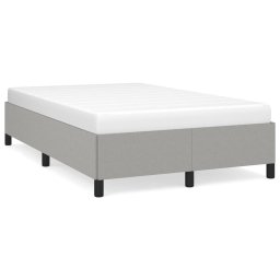 Cadru de pat, gri deschis, 120x190 cm, material textil GartenMobel Dekor