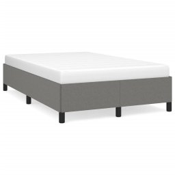 Cadru de pat, gri închis, 120x190 cm, material textil GartenMobel Dekor