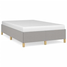 Cadru de pat, gri deschis, 120x190 cm, material textil GartenMobel Dekor