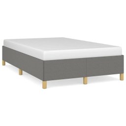 Cadru de pat, gri închis, 120x190 cm, material textil GartenMobel Dekor