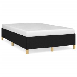 Cadru de pat, negru, 120x190 cm, material textil GartenMobel Dekor