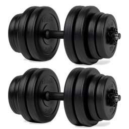 Set gantere reglabile vinil Virtufit 2 x 15 Kg