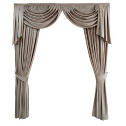 Set draperie catifea783 cu mantovane si cravata