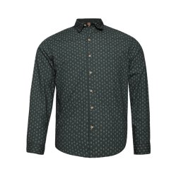 Campus Sutra Cămașă 'Walker' gri / verde / negru