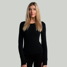 STRIX Top cu mânecă lungă pentru femei MERINO I Black S