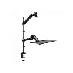 Suport de monitor cu statie de lucru 13"-27" Negru