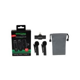 Microfon Lavaliere Wireless cu clips,PATONA Premium pentru iPhone și iPad Apple- 9875
