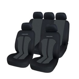 Huse scaune auto , calitate premium, marime universale, culoare gri+negru