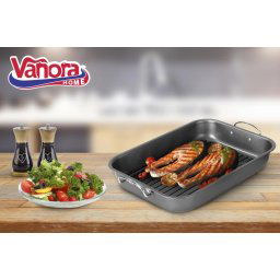 TAVA CUPTOR CU GRILL 39x29x6 CM